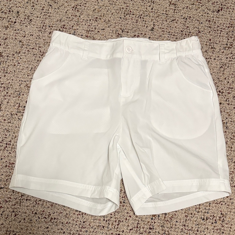 Columbia PFG White Performance Shorts